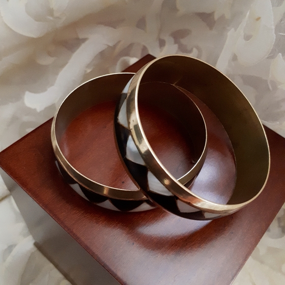 Set of 2 vintage handmade bangles, bracelets. - Picture 5 of 8